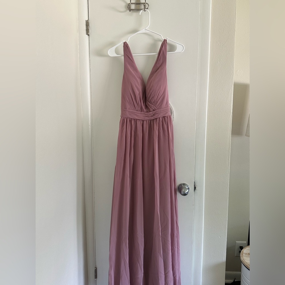 NWT Azazie size 10 kora mauve bridesmaid dress
